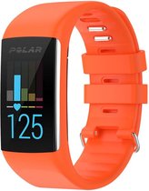 Siliconen Smartwatch bandje - Geschikt voor Polar A360 / A370 siliconen bandje - oranje - Strap-it Horlogeband / Polsband / Armband