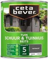 CetaBever Tuin Schuur & Tuinhuis Beits - Zijdeglans - Ral 9010 - 750 ml
