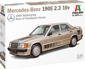 1:24 Italeri 3624 mercedes - benz 190E 2.3 16v voiture kit plastique