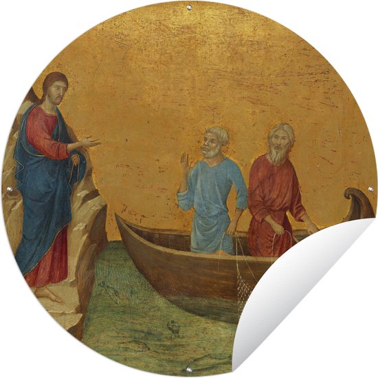 Tuincirkel - The calling of the apostles Peter and Andrew - Schilderij van Duccio - Tuinposter