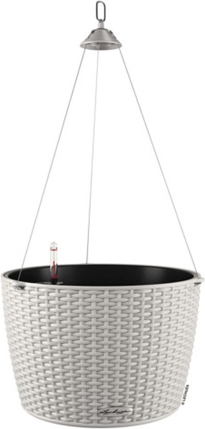 LECHUZA Jardinière NIDO Cottage 35 ALL-IN-ONE gris clair