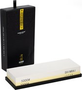 Shinrai Japan - Tweezijdige Wetsteen - Slijpsteen voor messen - Wetsteen - Grit 2000 5000 - Geleverd in luxe geschenkdoos