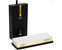 Shinrai Knives - Tweezijdige Wetsteen - Slijpsteen voor messen - Wetsteen - Grit 2000 5000 - Geleverd in luxe geschenkdoos