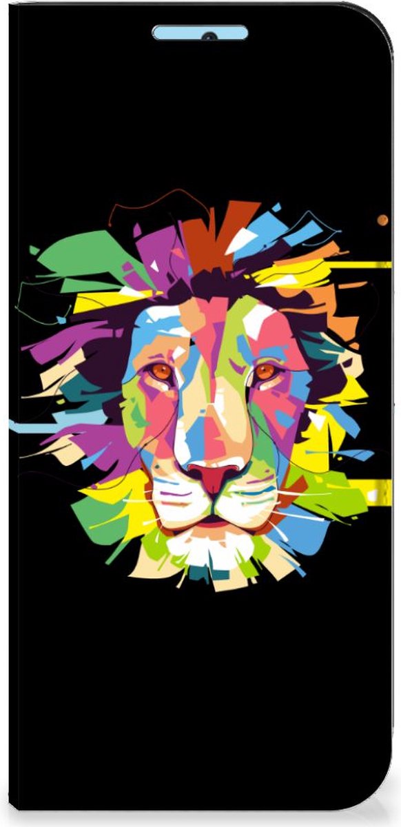 Book Case voor Xiaomi Redmi Note 11/11S Magnet Case Lion Color