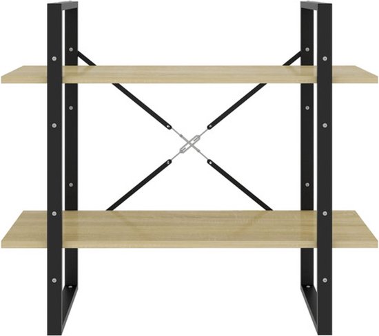 vidaXL Boekenkast met 2 schappen 80x30x70 cm