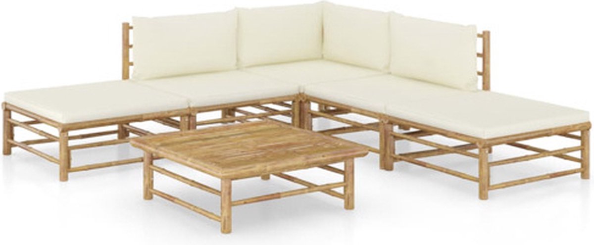 Vidaxl Tuinset Wit Loungeset