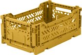 AyKasa Folding Crate Midi Box - Mustard