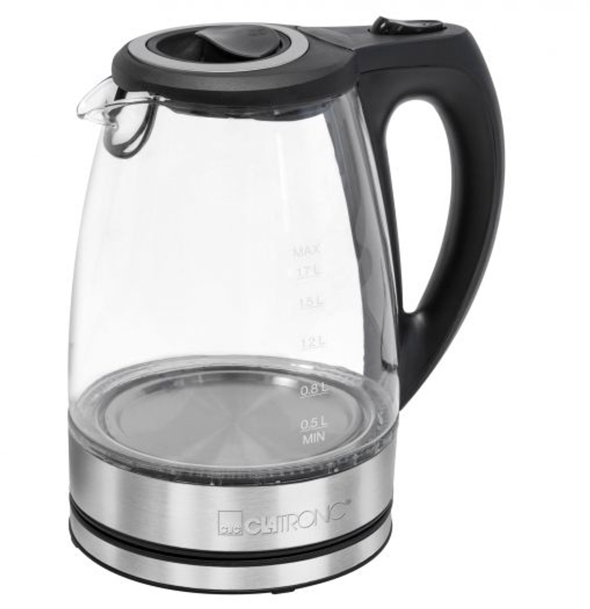 Clatronic WKS 3744 G - Waterkoker - Snoerloos - RVS Glas