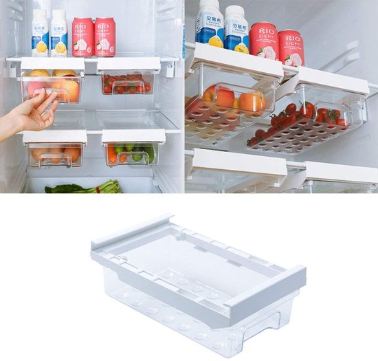 Koelkast organizer koelkast bakjes koelkast organizer doorzichtig koelkast  bewaardoos... | bol.com