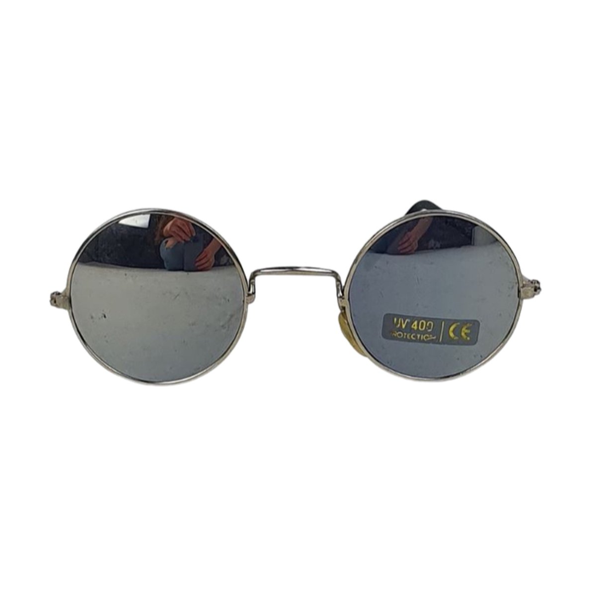 Zonnebril COACHALLA - Festival Bril - Rave - UV 400 - Zilver Zilver - Rond Model - Kinderen