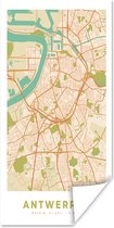 Poster Antwerpen - Kaart - Stadskaart - Antwerpen - Plattegrond - 75x150 cm