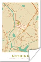 Affiche City Map - Carte - Plan - Vintage - Antoing - 60x90 cm