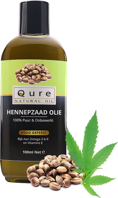 Voor type ongezond toon Hennepzaadolie 100ml | 100% Puur en Onbewerkt | Food Grade Kwaliteit  Hennepzaad Olie |... | bol.com