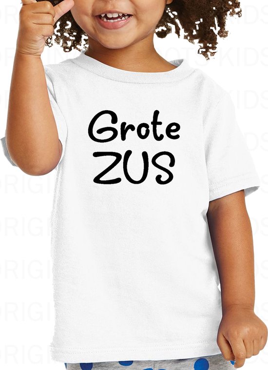 vrachtauto inhalen Accommodatie GROTE ZUS kids t-shirt - Wit - Maat 104/110 - Leeftijd ca. 3 tot 4 jaar -  Korte mouwen... | bol.com