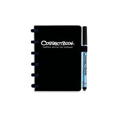 Whiteboard notitieblok / schrift - Correctbook -  A6 - Gelijnd - Zwart