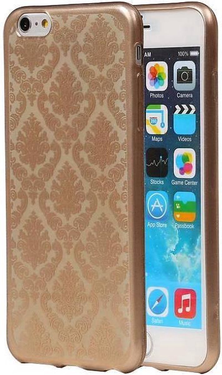 TPU Paleis 3D Back Cover - Hoesje Geschikt voor iPhone 6 Goud