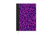 Carnet - Carnet d'écriture - Imprimé panthère - Violet - Rose - Carnet - Format A5 - Bloc-notes