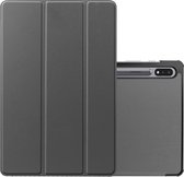 Hoesje Geschikt voor Samsung Galaxy Tab S8 Plus Hoesje Case Hard Cover Hoes Book Case - Grijs.