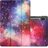 Hoesje Geschikt voor Samsung Galaxy Tab S8 Hoesje Case Hard Cover Hoes Book Case - Galaxy
