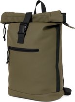 Norlander Dull PU Waterdichte Rugzak 40L - Roltop Rugzak - Fietsrugzak - Olive