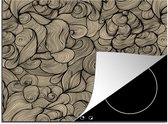 KitchenYeah® Inductie beschermer 57.6x51.6 cm - Abstract - Lijn - Patronen - Kookplaataccessoires - Afdekplaat voor kookplaat - Inductiebeschermer - Inductiemat - Inductieplaat mat