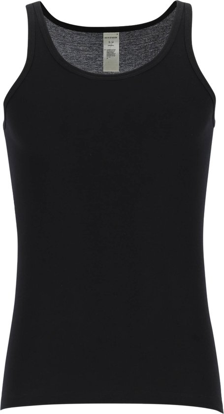 SCHIESSER Original Feinripp singlet (1-pack) - zwart - Maat: 4XL