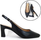 Stravers - Escarpins Slingback Noirs Taille 33 Escarpins Slingback Petite Taille