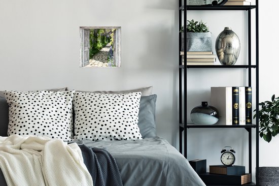 Affiche Transparente - Forêt - Pierres - Printemps - 30x30 cm