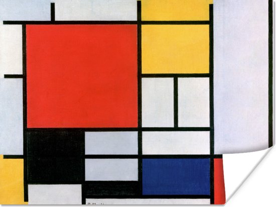 Poster Kunst - Mondriaan - Oude meesters - 80x60 cm