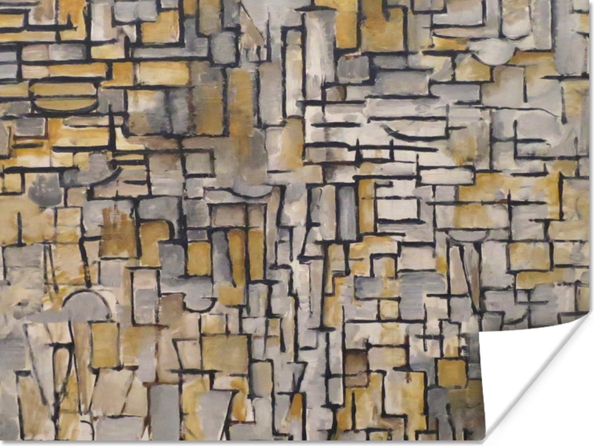 Poster Mondriaan - Kunst - Oude meesters - 80x60 cm