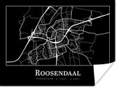 Poster Roosendaal - Kaart - Stadskaart - Plattegrond - 40x30 cm