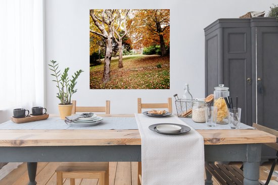 Affiche Automne - Arbres - Feuilles - Nature - 100x100 cm XXL