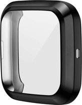 Screenprotector watch case - hoesje - geschikt voor Fitbit Versa 2 - zwart