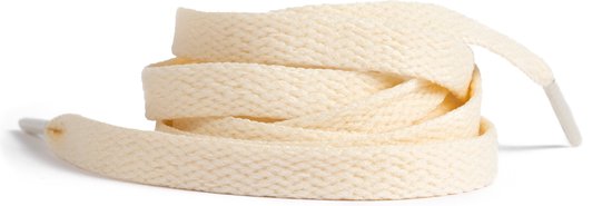 GBG Sneaker Veters 140CM - Off-White - Sail - Creme - Gebroken Wit - Schoenveters - Laces - Platte Veter