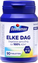 Bol.com Davitamon Elke Dag - Complete multivitaminen met 22 essentiële vitamines en mineralen- 90 tabletten aanbieding