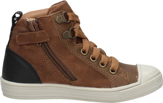 KEQ Veterschoenen Hoog Veterschoenen Hoog - cognac - Maat 27