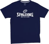 Spalding Essential Logo T-Shirt Heren - Marine | Maat: L