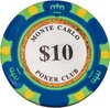 Afbeelding van het spelletje Poker chips - Poker - Pokerset - Poker chip met waarde 10 - Monte Carlo poker chip - Fiches - Poker fiches - Poker chip - Klei fiches - Cave & Garden