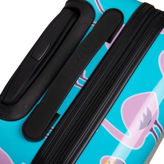 BHPPY Reiskoffer groot 76x49x29cm - Lichtgewicht koffer met 95L inhoud - Reiskoffer met 4 wielen - Veilig cijferslot - Flamengogo