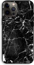Case Company® - Hoesje geschikt voor iPhone 12 Pro Max hoesje - Zwart Marmer - Biologisch Afbreekbaar Telefoonhoesje - Bescherming alle Kanten en Schermrand