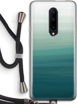 Case Company® - Hoesje met koord geschikt voor OnePlus 7 Pro hoesje met Koord - Ocean - Telefoonhoesje met Zwart Koord - Bescherming aan alle Kanten en Over de Schermrand