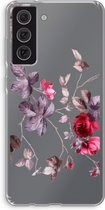 Case Company® - Hoesje geschikt voor Samsung Galaxy S21 FE hoesje - Mooie bloemen - Soft Cover Telefoonhoesje - Bescherming aan alle Kanten en Schermrand