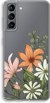 Case Company® - Hoesje geschikt voor Samsung Galaxy S21 hoesje - Floral bouquet - Soft Cover Telefoonhoesje - Bescherming aan alle Kanten en Schermrand