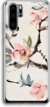 Case Company® - Hoesje geschikt voor Huawei P30 Pro hoesje - Japanse bloemen - Soft Cover Telefoonhoesje - Bescherming aan alle Kanten en Schermrand