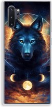 Case Company® - Hoesje geschikt voor Samsung Galaxy Note 10 Plus hoesje - Wolf Dreamcatcher - Soft Cover Telefoonhoesje - Bescherming aan alle Kanten en Schermrand