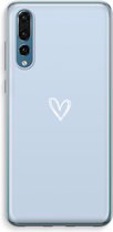 Case Company® - Hoesje geschikt voor Huawei P20 Pro hoesje - Klein Hart Blauw - Soft Cover Telefoonhoesje - Bescherming aan alle Kanten en Schermrand