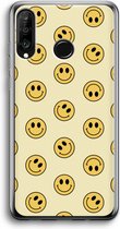 Case Company® - Hoesje geschikt voor Huawei P30 Lite hoesje - Smiley N°2 - Soft Cover Telefoonhoesje - Bescherming aan alle Kanten en Schermrand