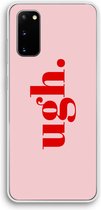 Case Company® - Hoesje geschikt voor Samsung Galaxy S20 hoesje - Ugh - Soft Cover Telefoonhoesje - Bescherming aan alle Kanten en Schermrand
