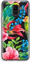 Case Company® - Hoesje geschikt voor Samsung Galaxy J6 (2018) hoesje - Papegaaien - Soft Cover Telefoonhoesje - Bescherming aan alle Kanten en Schermrand