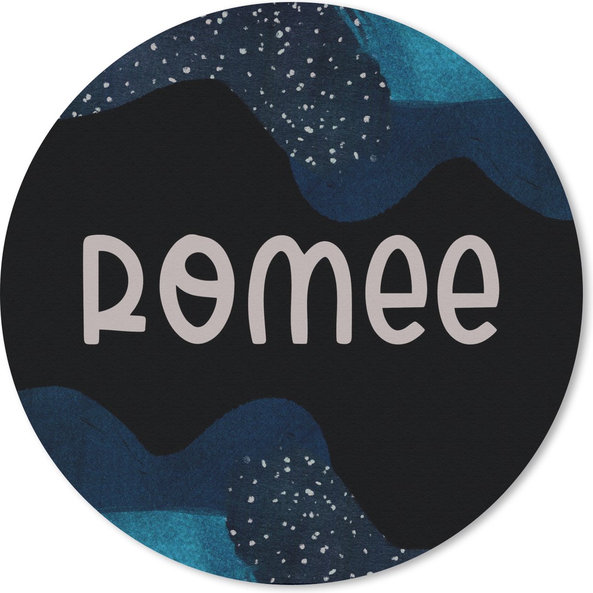 Muismat rond 20x20 cm - Mousepad Romee - Pastel - Meisje - Ronde muismatten